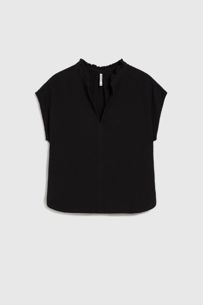 WOMEN'S SHIRT L-KO-4637 BLACK