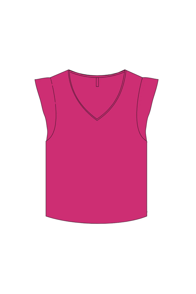 WOMEN'S TSHIRT L-TS-4978 FUCHSIA-set