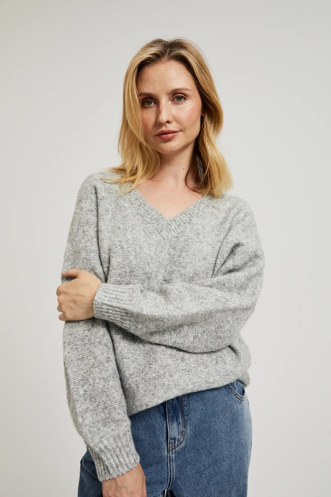 WOMEN'S SWEATER Z-SW-4534 L.GREY MEL