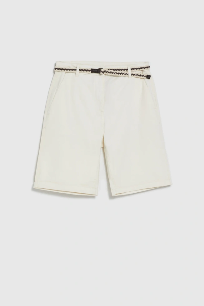 WOMEN'S SHORTS L-SH-4911 OFF WHITE-set