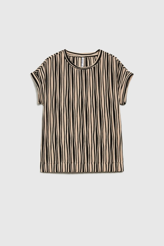 WOMEN'S TSHIRT L-TS-4665 L.BEIGE-set