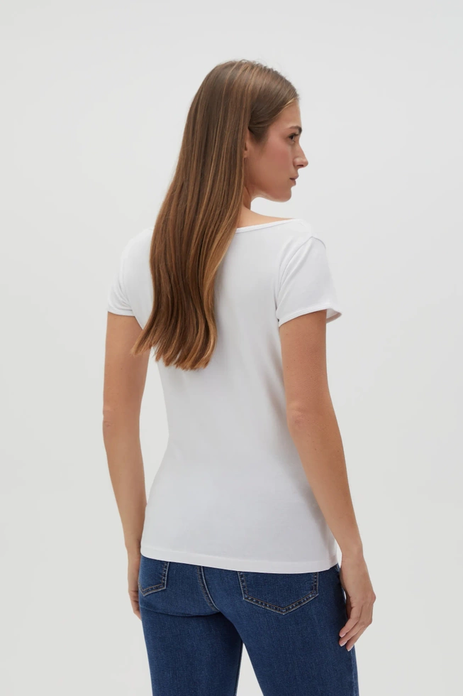 WOMEN'S TSHIRT L-TS-4622 WHITE