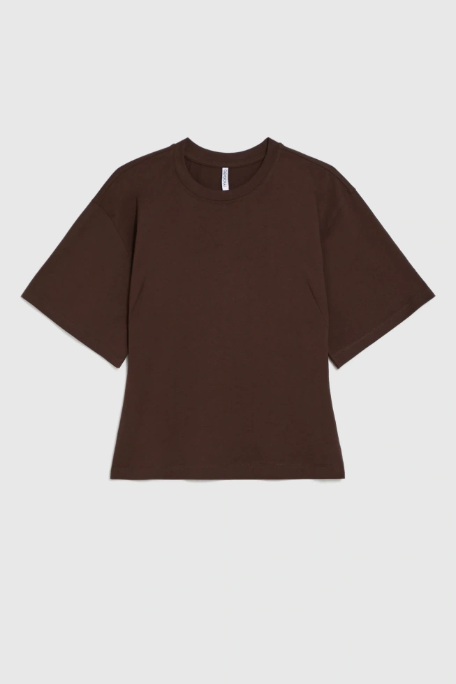WOMEN'S TSHIRT L-TS-4990 D.BROWN-set
