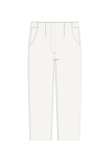 WOMEN'S PANTS L-SP-4615 OFF WHITE-set