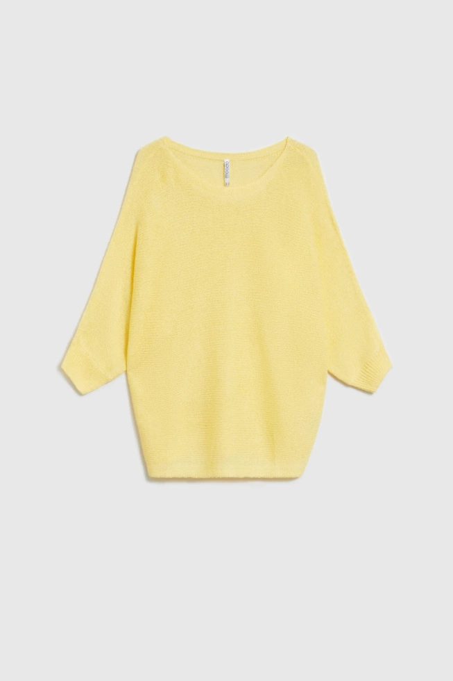 WOMEN'S SWEATER L-SW-4910 L.YELLOW