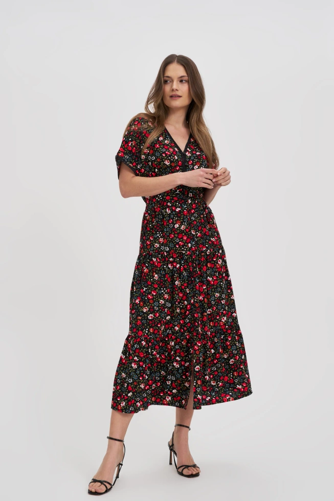 WOMEN'S DRESS L-SU-4672 BLACK