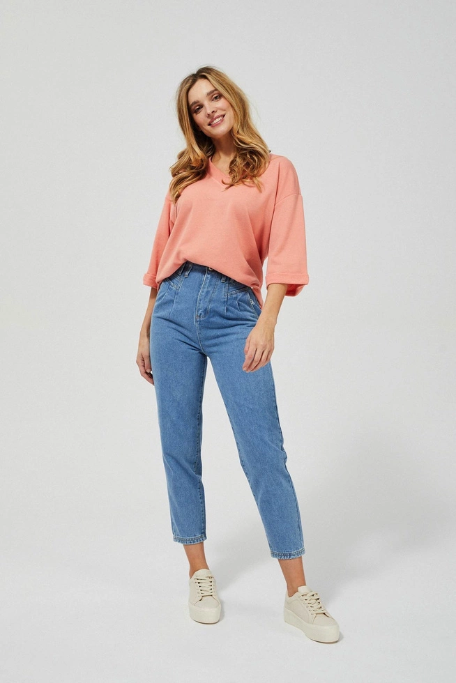 High waist slouchy jeans