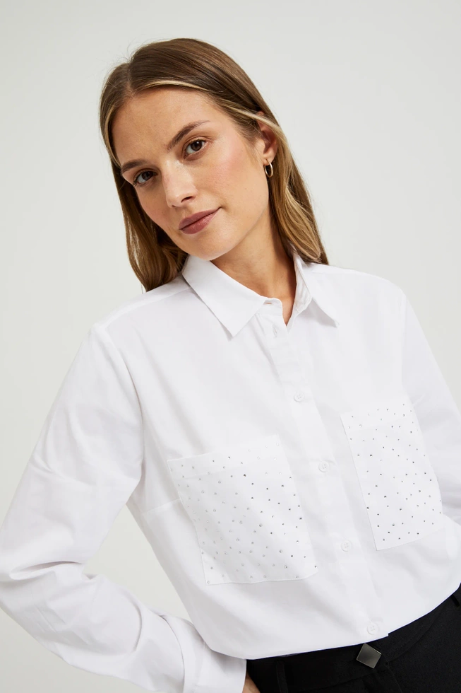 WOMEN'S SHIRT L-KO-4601 WHITE