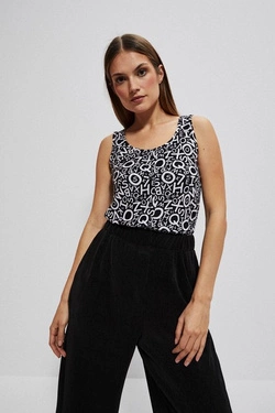 KOSZULKA DAMSKA L-TS-4097 BLACK_WHITE