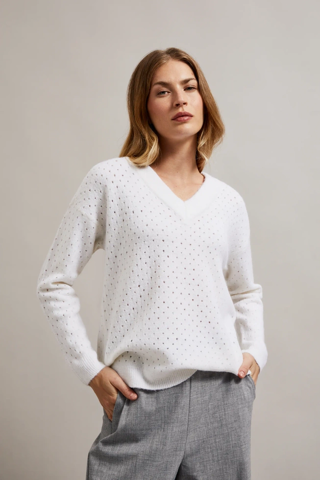 WOMEN'S SWEATER Z-SW-4519 OFF WHITE