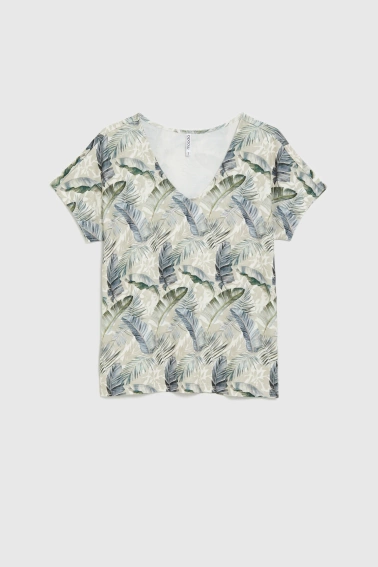 WOMEN'S TSHIRT L-TS-4938 L.BEIGE