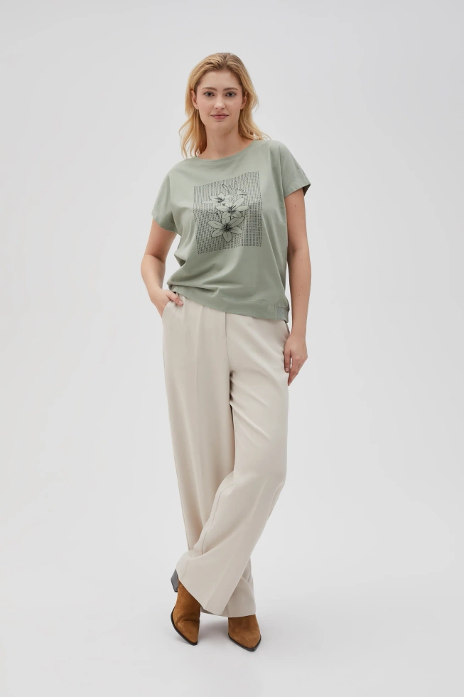 WOMEN'S TSHIRT L-TS-4640 OLIVE