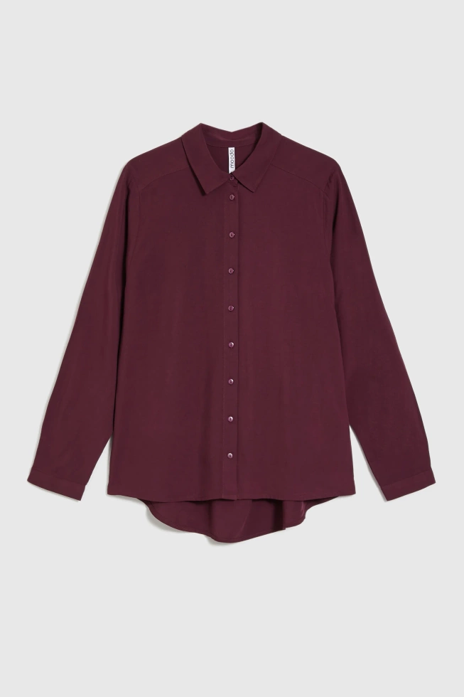 WOMEN'S SHIRT Z-KO-4822 BURGUNDY