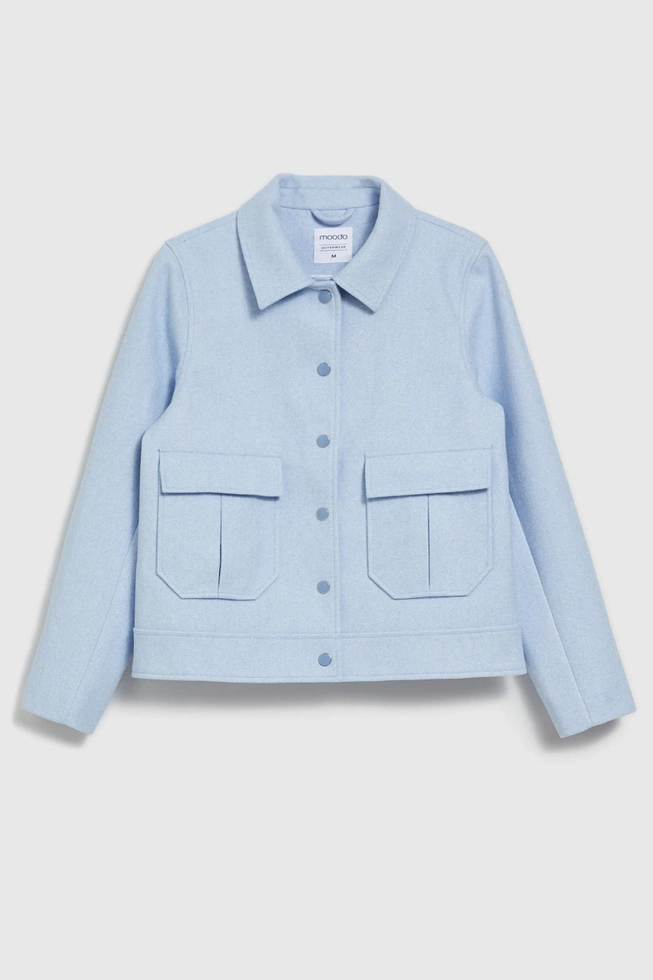 KURTKA DAMSKA L-KU-4607 BLUE MEL