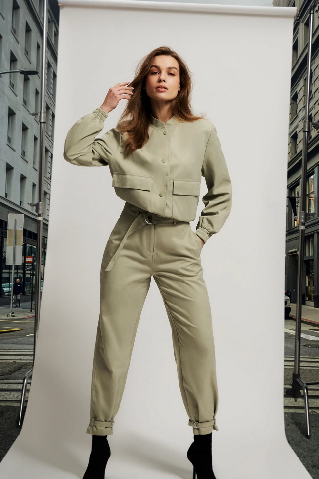 WOMEN'S JACKETS L-KU-4600 OLIVE