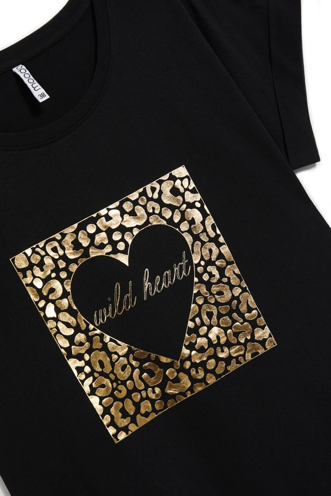 WOMEN'S TSHIRT L-TS-4626 BLACK