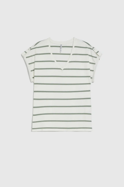 KOSZULKA DAMSKA L-TS-4924 OLIVE