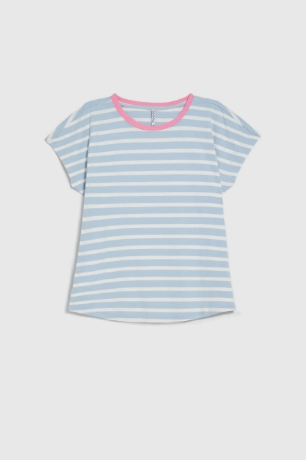 KOSZULKA DAMSKA L-TS-4919 BLUE