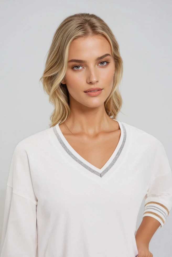 BLUZKA DAMSKA L-TS-4934 OFF WHITE