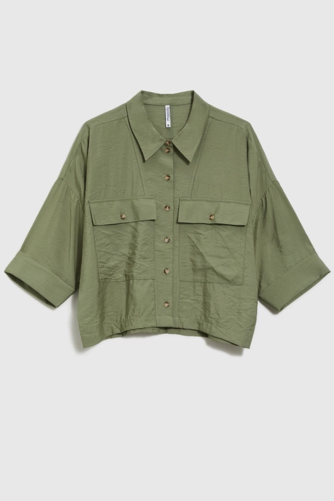 KOSZULA DAMSKA L-KO-4653 OLIVE