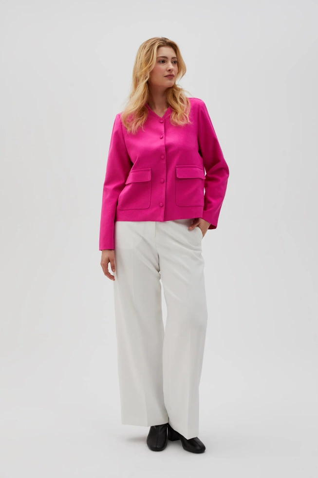 WOMEN'S JACKETS L-KU-4618 FUCHSIA