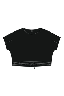 KOSZULKA DAMSKA L-TS-4968 BLACK-pakiet