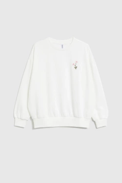 WOMEN'S SWEATSHIRT L-BL-4917 OFF WHITE-set