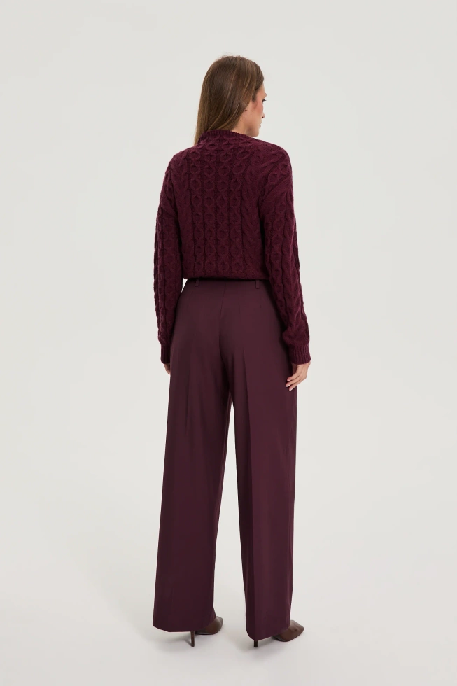 SPODNIE DAMSKIE Z-SP-4830 BURGUNDY
