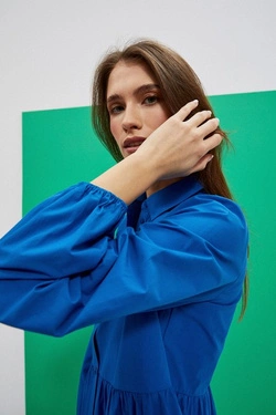 LADIES DRESS L-SU-4006 BLUE