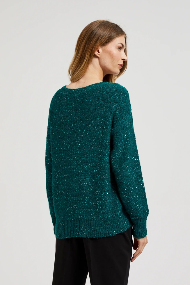 WOMEN'S SWEATER Z-SW-4557 D.GREEN