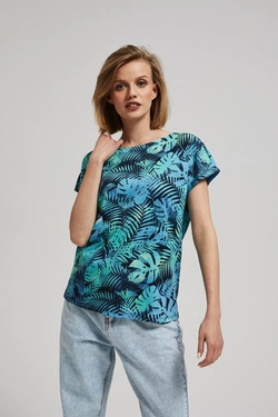 LADIES TSHIRT L-TS-4118 NAVY