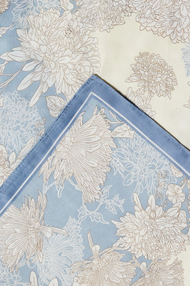 WOMEN'S SCARF L-SZ-4907 BLUE