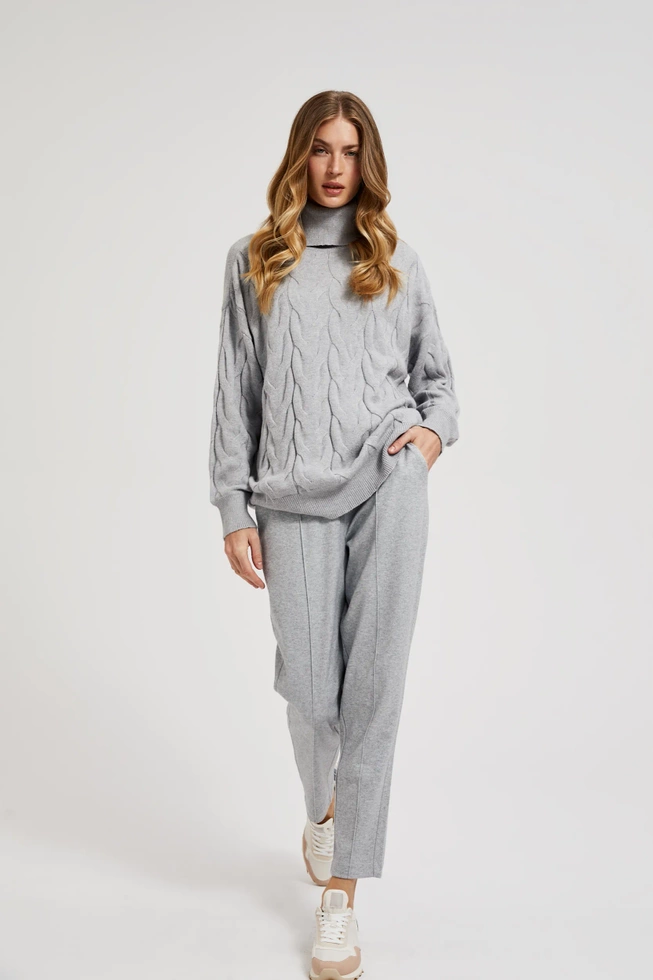 WOMEN'S SWEATER Z-SW-4564 GREY MEL-set