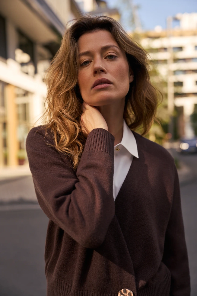 SWETER DAMSKI Z-SW-4873 BROWN