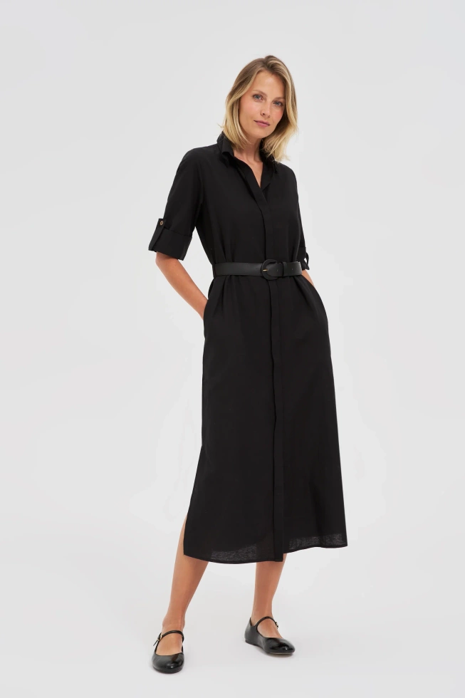 WOMEN'S DRESS L-SU-4641 BLACK