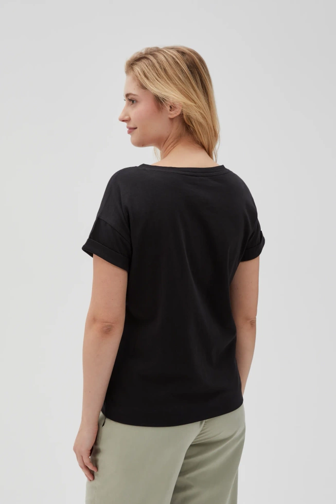 WOMEN'S TSHIRT L-TS-4633 BLACK