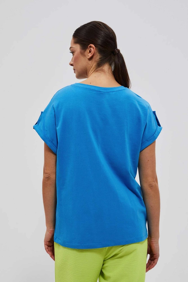 LADIES TSHIRT L-TS-4086 FRESH BLUE