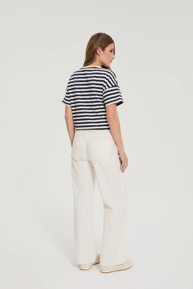 WOMEN'S JEANS L-JE-4909 OFF WHITE