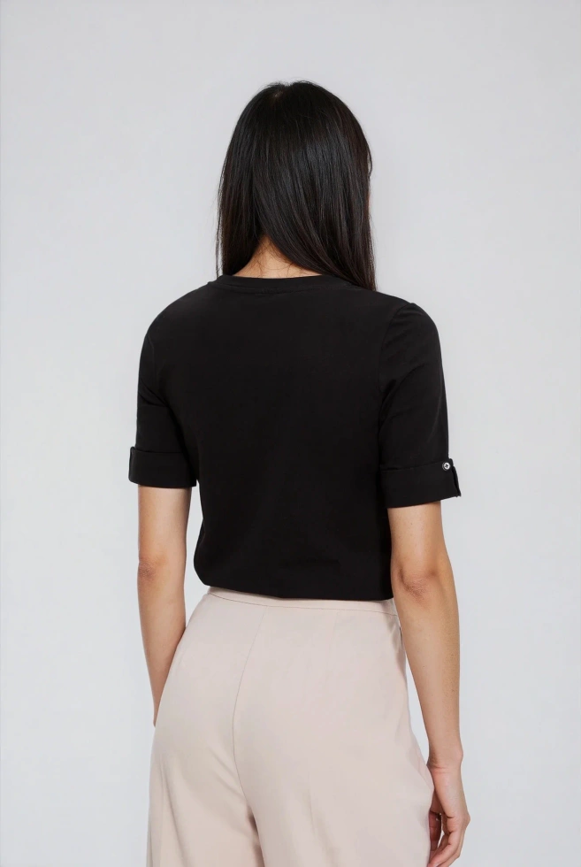 WOMEN'S TSHIRT L-TS-4910 BLACK-set