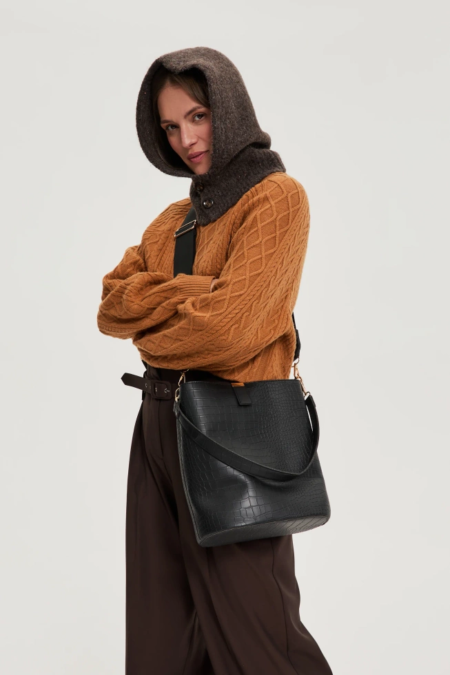 CZAPKA DAMSKA Z-CZ-4817 D.BROWN MEL-pakiet