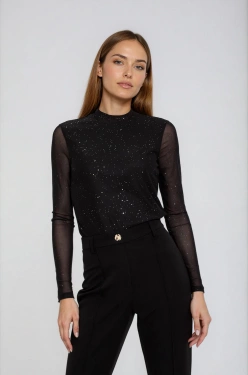 WOMEN'S LONGSLEEVE Z-TS-4825 BLACK