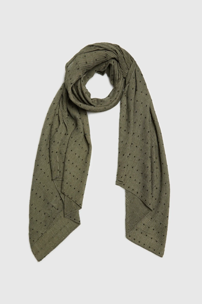 WOMEN'S SCARF L-SZ-4618 OLIVE-set