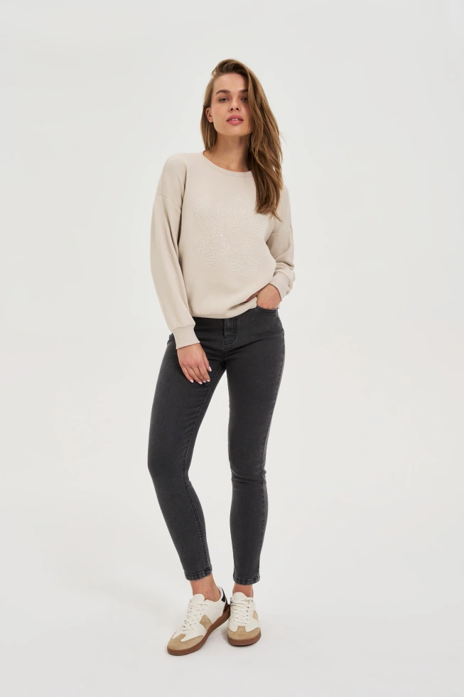 WOMEN'S JEANS Z-JE-4811 GRAPHITE