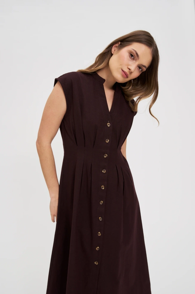 WOMEN'S DRESS L-SU-4671 D.BROWN