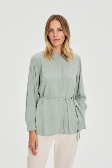 KOSZULA DAMSKA L-KO-4915 OLIVE-pakiet