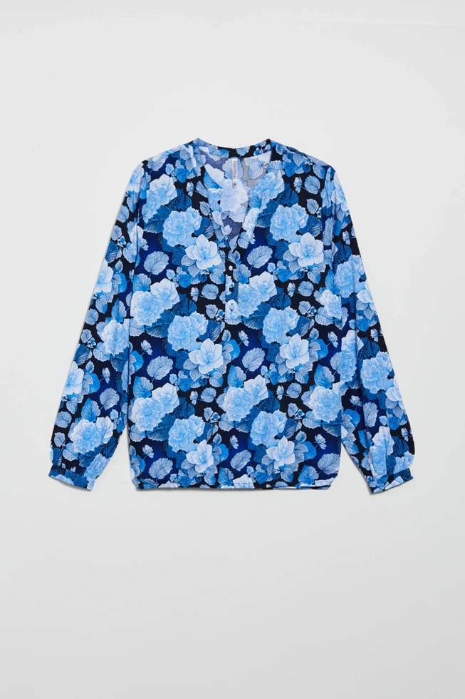 WOMEN'S SHIRT L-KO-4604 BLUE-set