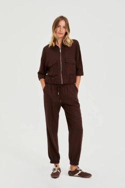 WOMEN'S PANTS L-SP-4924 D.BROWN