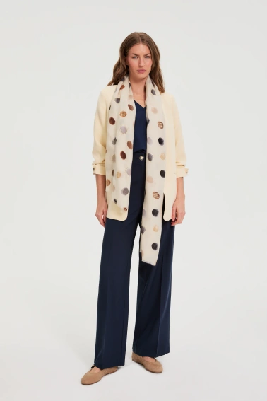 WOMEN'S SCARF L-SZ-4927 BEIGE