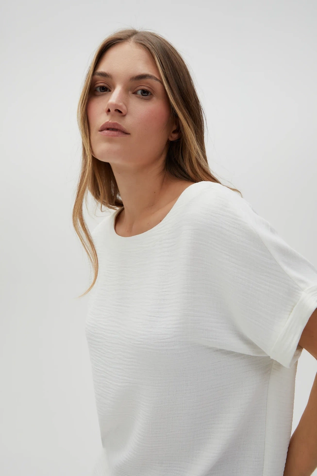 WOMEN'S SHIRT L-KO-4629 OFF WHITE