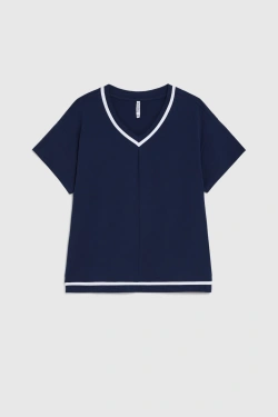 WOMEN'S TSHIRT L-TS-4967 NAVY-set